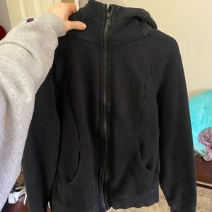 Black Lululemon hooded jacket